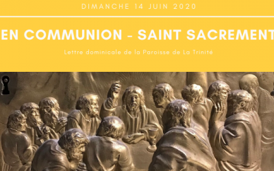 En Communion, lettre du 14 juin 2020