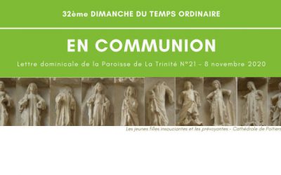 Lettre « En Communion » du 8 novembre 2020