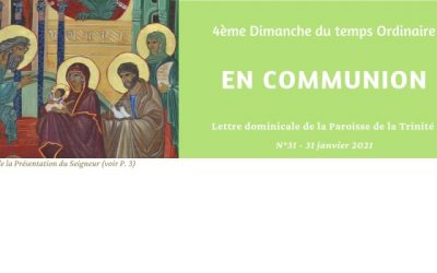 Lettre « En Communion » du 31 janvier 2021