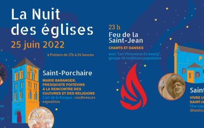 Nuit des églises, samedi 25 juin à Poitiers : St-Hilaire, St-Porchaire et Notre-Dame-la-Grande