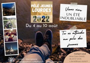 Pèlerinage des jeunes à Lourdes du 4 au 10 août 2022