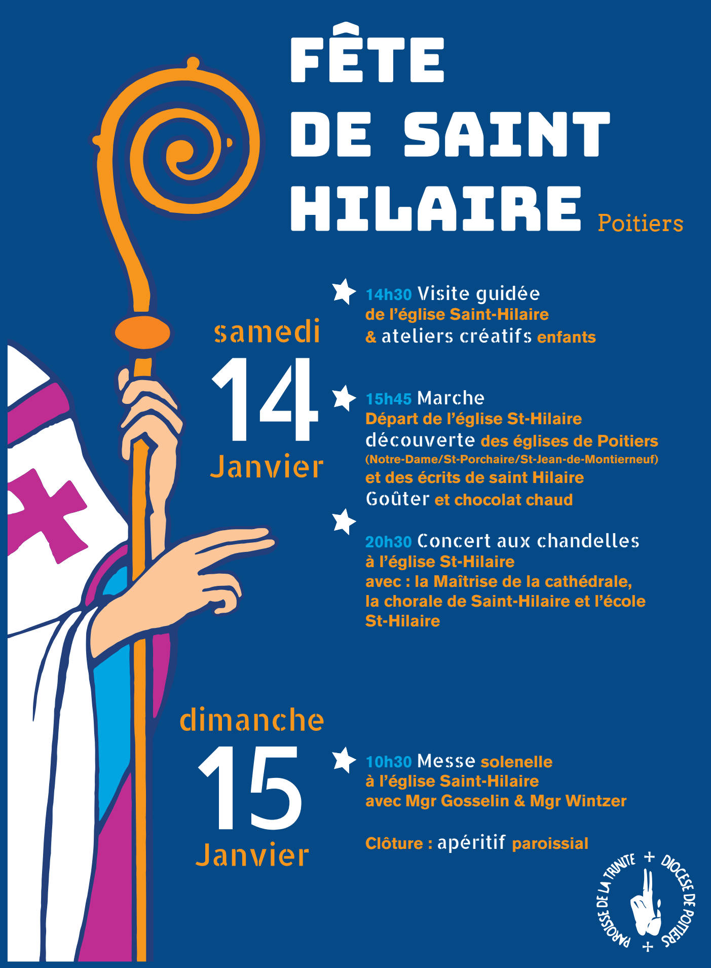 Fête de Saint Hilaire, paroisse de la Trinité de Poitiers, janvier 2023